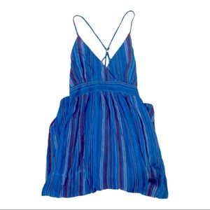 Urban outfitters blue strappy mid length dress
